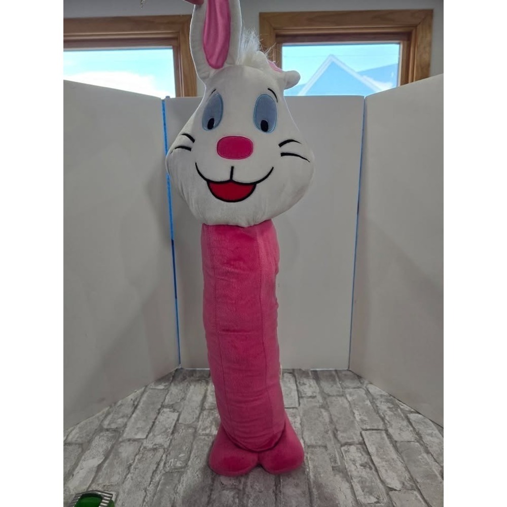 29" Tall Vintage Stuffed Plush PEZ Dispenser Bunny Rabbit Easter Nostalgia 2005